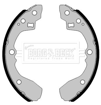 BORG & BECK Комплект тормозных колодок BBS6470